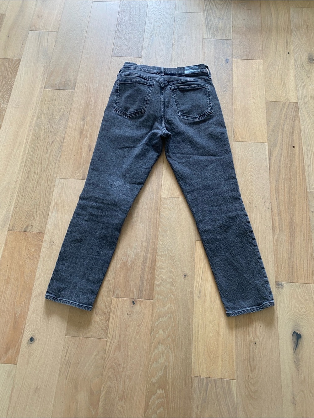 Madewell textured Charcoal  Perfect Vintage Jean 28 high-rise